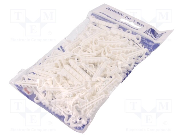 Holder; white; Application: YDYp 3x2,5,for flat cable; 100pcs.