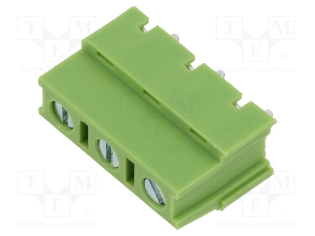 PCB terminal block; angled 90°; 7.5mm; ways: 3; on PCBs; terminal