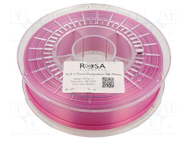 Filament: PLA Multicolour; 1.75mm; flower; 195÷225°C; 800g