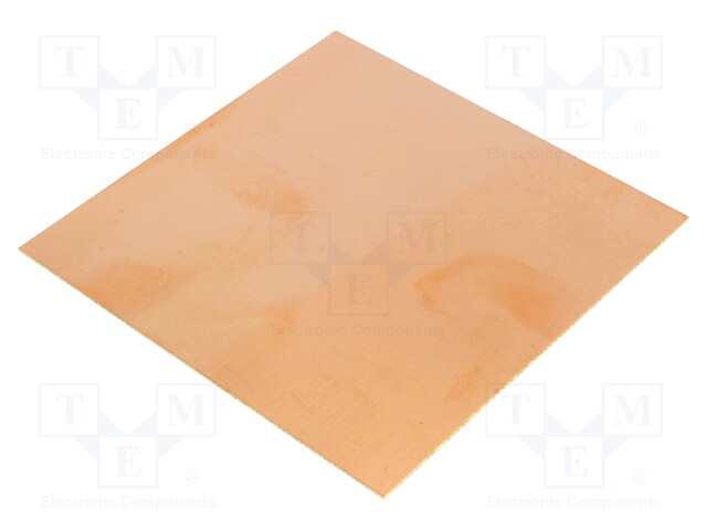 Laminate; FR4; 0.6mm; L: 100mm; W: 100mm; Coating: copper