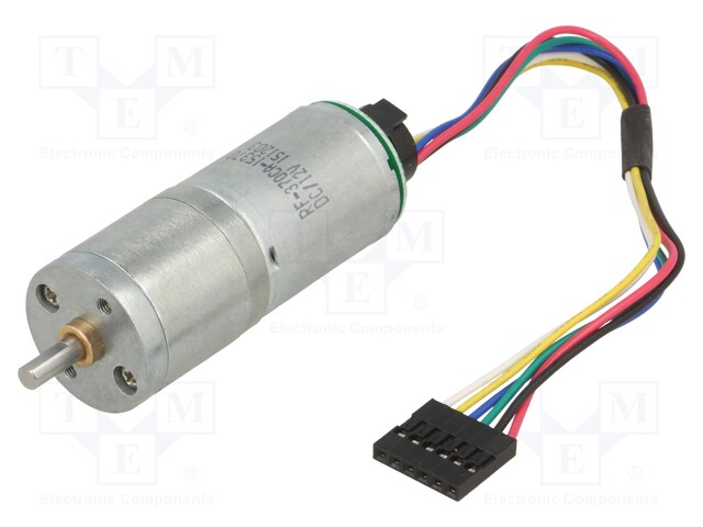 Motor: DC; with encoder,with gearbox; LP; 12VDC; 1.1A; 14rpm