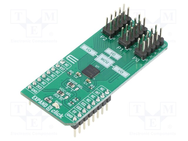 Click board; port expander; GPIO,I2C; TCA6424A; 3.3/5VDC