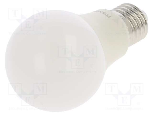 LED lamp; neutral white; E27; 230VAC; 470lm; 4.7W; 180°; 4000K