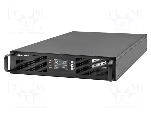 Power supply: UPS; 3000W; 3000VA; Uin: 110÷300V; 530x620x180mm