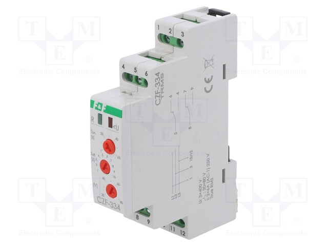 Module: voltage monitoring relay; DIN; SPDT; 250VAC/6A; IP20