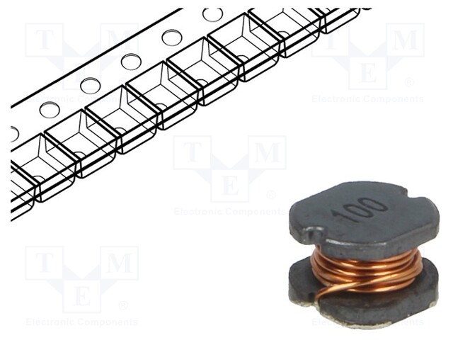 Inductor: wire; SMD; 0705; 10uH; 2.3A; 0.07Ω