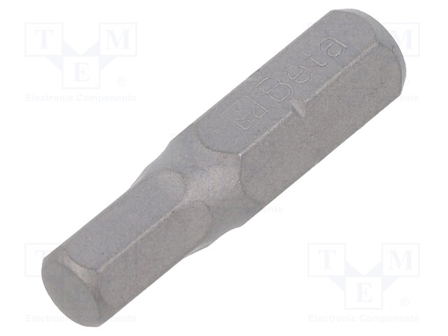 Screwdriver bit; Allen hex key; HEX 5mm; Overall len: 25mm