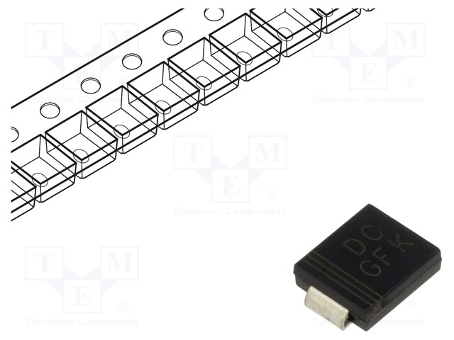 Diode: TVS; 1.5kW; 33.3V; 31A; unidirectional; SMC; reel,tape