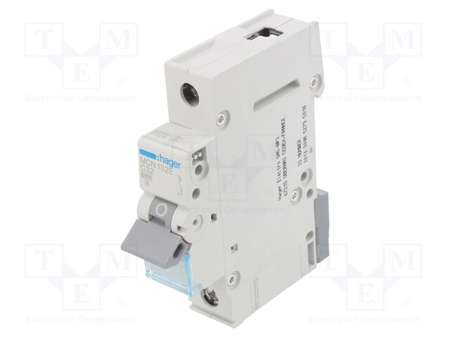 Circuit breaker; 230/400VAC; Inom: 32A; Poles: 1; DIN; Charact: C