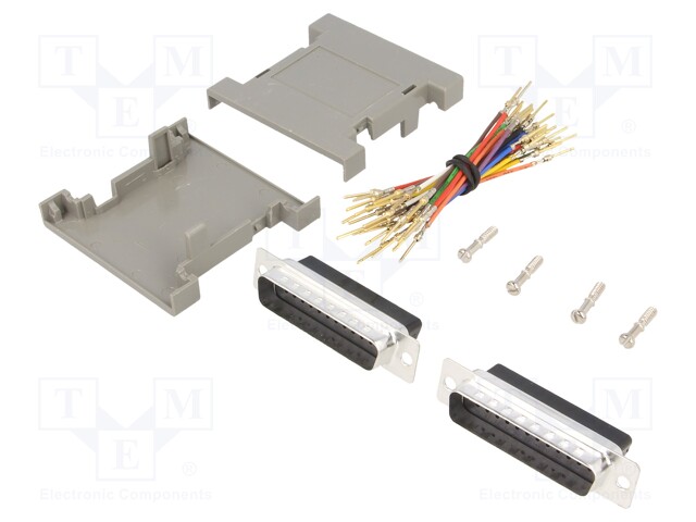 Transition: adapter; both sides,D-Sub 25pin male