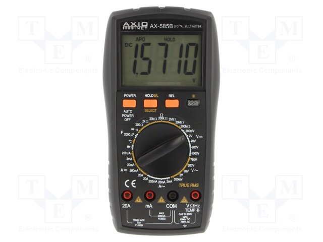 Digital multimeter; LCD 4,5 digit (19999) 32mm; 3x/s