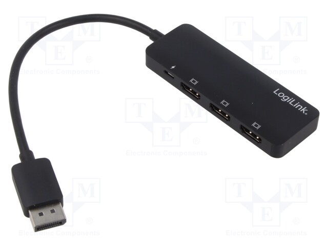 Splitter; DisplayPort 1.4,HDCP 2.2; black