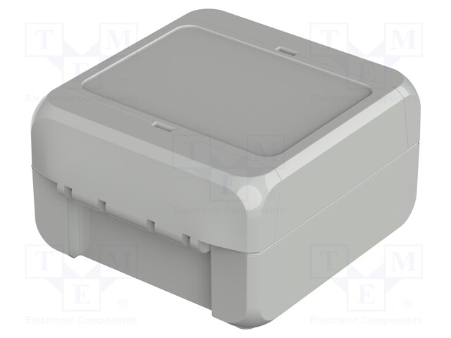 Enclosure: multipurpose; X: 80mm; Y: 89mm; Z: 47mm; BOCUBE; grey