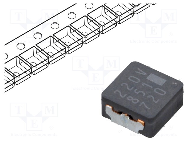 Inductor: wire; SMD; 22uH; 2.2A; 128mΩ; 6.4x6x3mm; ±20%; -55÷155°C