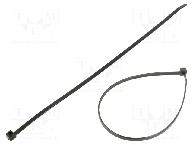 Cable tie; L: 300mm; W: 4.7mm; polyamide; 355N; black; Ømax: 85mm