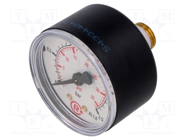 Manometer; 0÷2.5bar; 50mm; non-aggressive liquids,inert gases