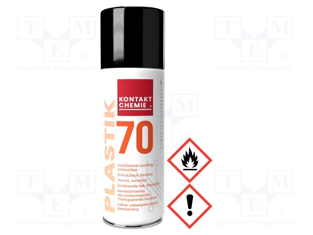 Protective coating; transparent; spray; 200ml; PLASTIK 70