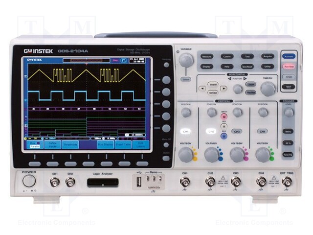 Oscilloscope: digital; Band: ≤70MHz; Channels: 4; 2Mpts; Plug: EU