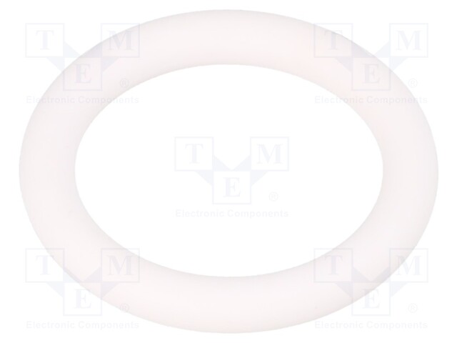 O-ring gasket; silicone; Thk: 4mm; Øint: 22mm; white; -60÷160°C