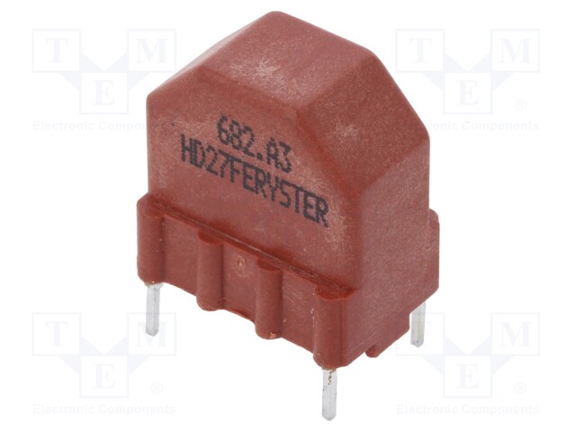 Inductor: wire; THT; 6.8mH; 300mA; 700mΩ; 230VAC; 10x15mm; -20÷+50%