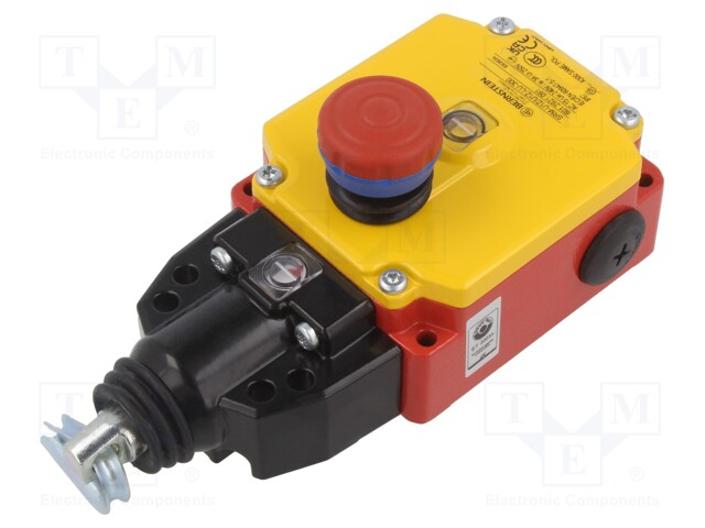 Safety switch: singlesided rope switch; NC x2 + NO x2; SRM; IP67