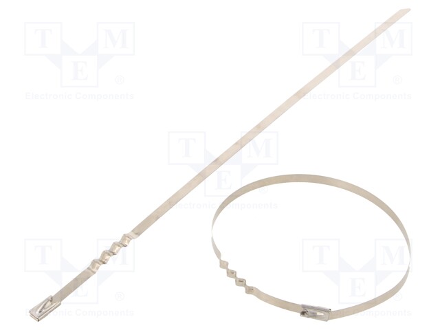 Cable tie; L: 260mm; W: 4.6mm; acid resistant steel AISI 316; 445N