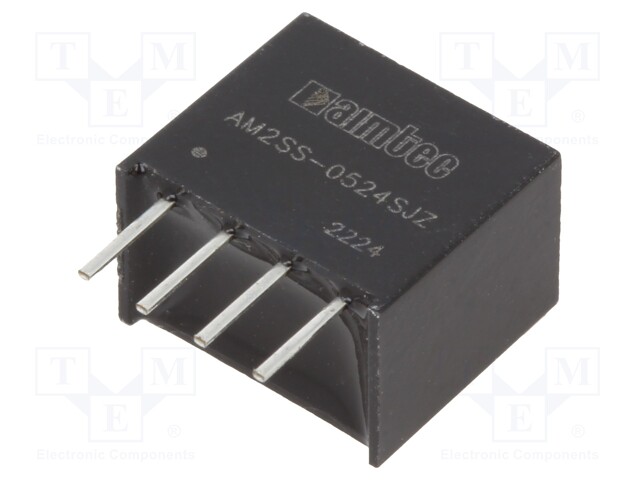 Converter: DC/DC; 2W; Uin: 4.5÷5.5V; Uout: 24VDC; Iout: 83mA; SIP4