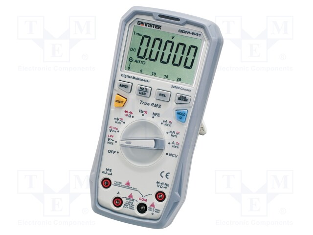 Digital multimeter; USB; bargraph,LCD (22000); Bargraph: 46segm.