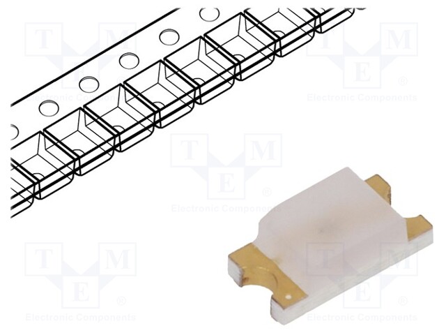 LED; SMD; 1206; blue; 18÷55mcd; 3.2x1.6x1.1mm; 140°; 3.4÷3.9V; 20mA