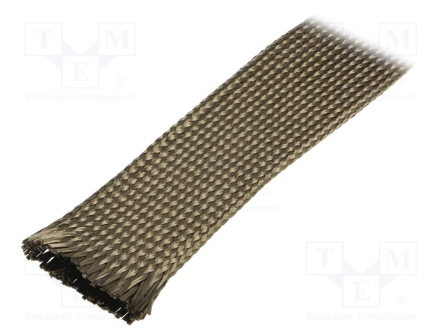 Insulating tube; Mat: basalt fibre; khaki; -260÷560°C; Øint: 40mm