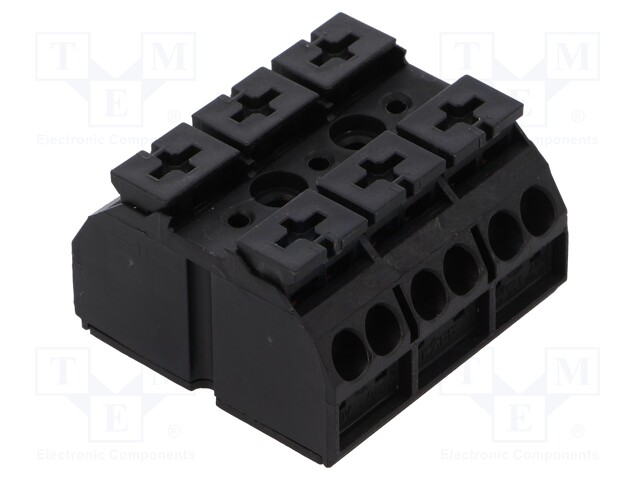 Terminal block; ways: 3; 0.5÷4mm2; push-in,spring clamp; 500V; 32A