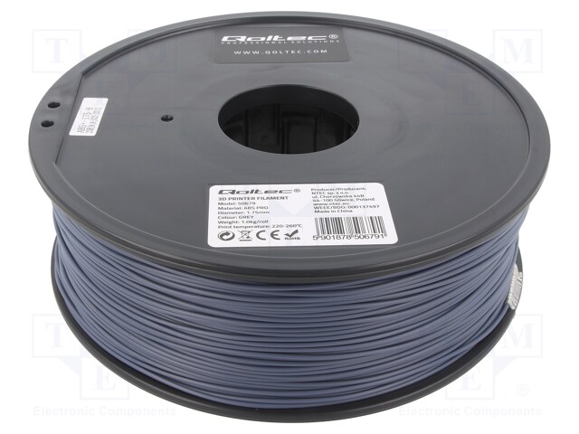 Filament: ABS PRO; 1.75mm; green; 220÷260°C; 1kg