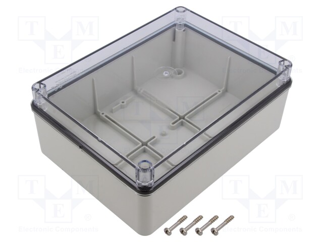 Enclosure: multipurpose; X: 148mm; Y: 198mm; Z: 80mm; SCABOX; grey
