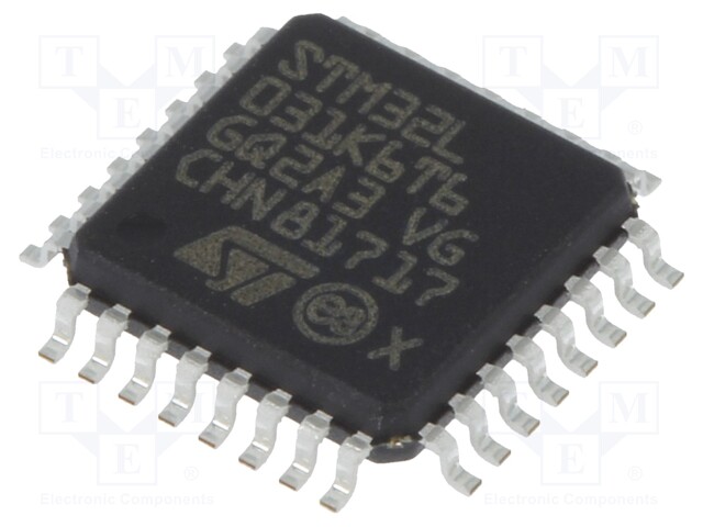 ARM microcontroller; Flash: 32kB; 32MHz; SRAM: 8kB; LQFP32