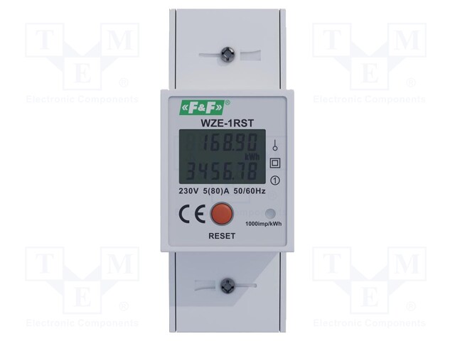 Counter; digital,mounting; for DIN rail mounting; single-phase