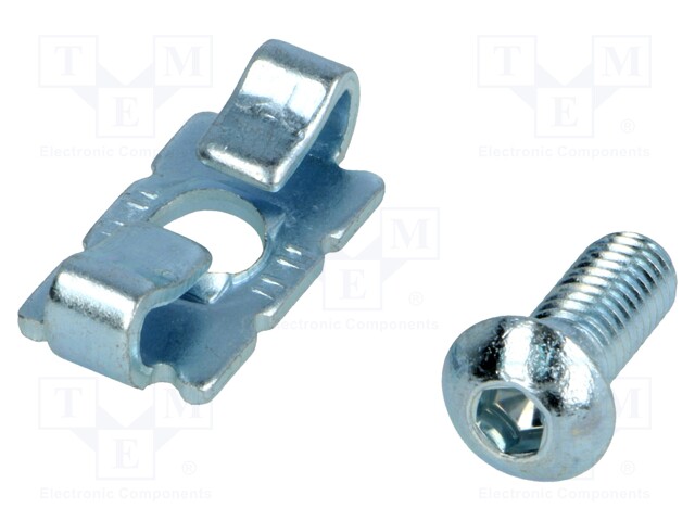 Mounting coupler; for profiles; Width of the groove: 8mm