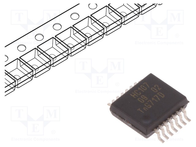 IC: digital; JK flip-flop; Channels: 2; IN: 4; HC; SMD; SSOP14