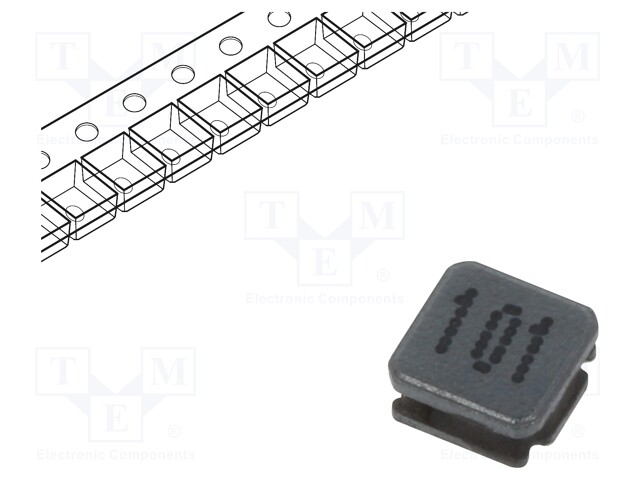 Inductor: wire; SMD; 100uH; 250mA; 2.92Ω; 3x3x1.5mm; ±20%