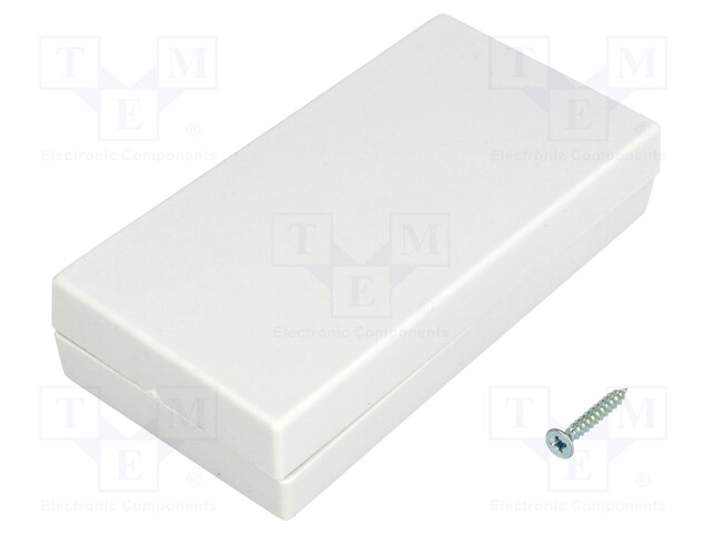 Enclosure: multipurpose; X: 55mm; Y: 106mm; Z: 23.5mm; polystyrene