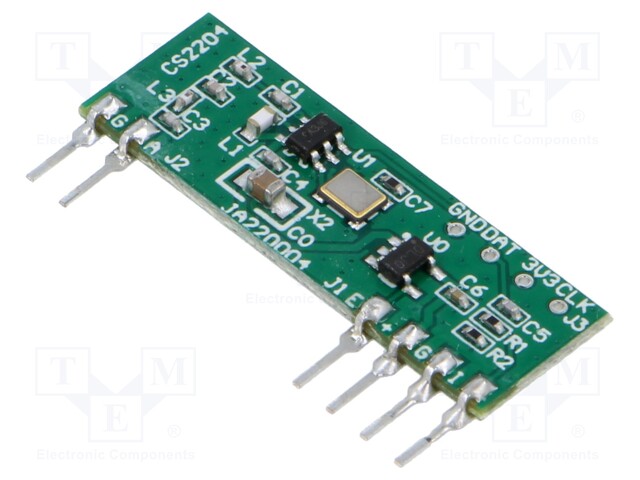 Module: RF; FM transmitter; FSK; 868.35MHz; 2.2÷3.6VDC; 10dBm; THT