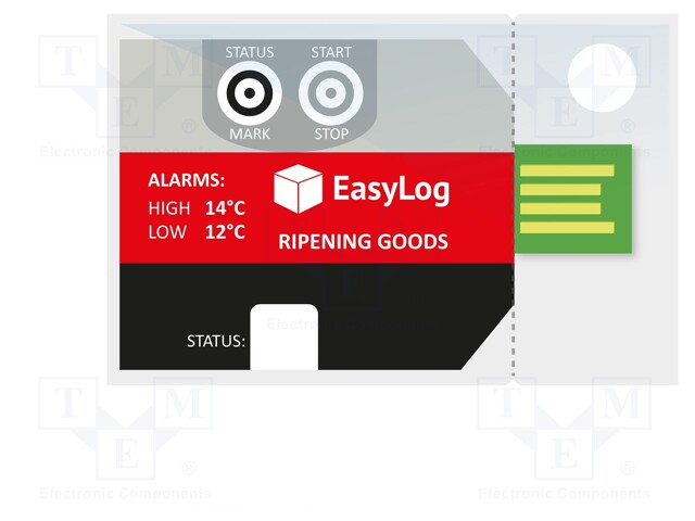 Logger: temperature; -30÷60°C; IP67; Interface: USB; EasyLog