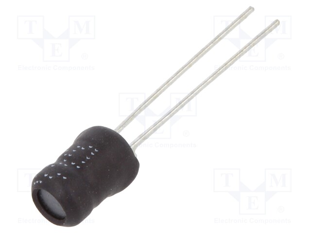 Inductor: wire; THT; 10uH; Ioper: 1.6A; 100.48mΩ; ±10%; Ø5.5x7.5mm