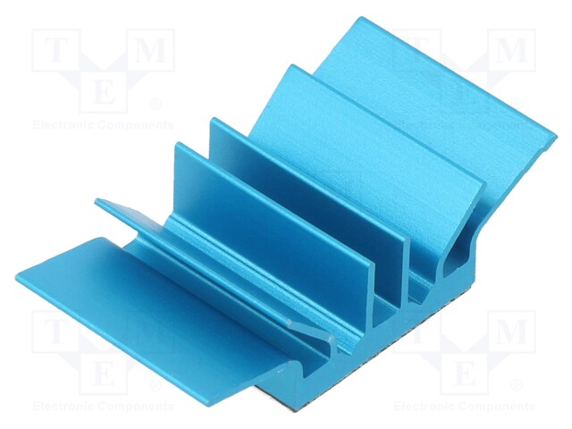 Heatsink: extruded; grilled; BGA; blue; L: 15mm; W: 27.94mm; H: 7.5mm