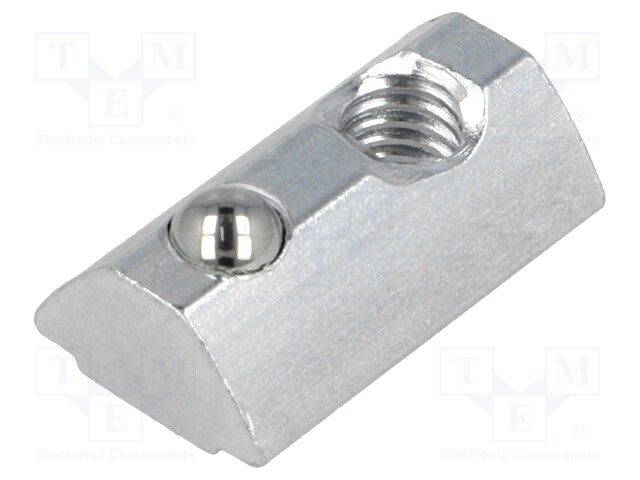 Nut; for profiles; Width of the groove: 8mm; steel; zinc