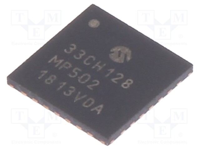 DsPIC microcontroller; SRAM: 20kB; Memory: 128kB; UQFN28; 3÷3.6VDC