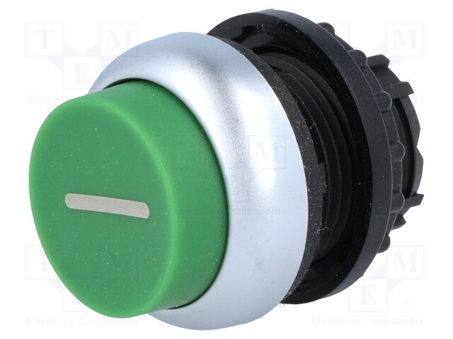 Switch: push-button; 1-position; 22mm; green; Illumin: none; IP67