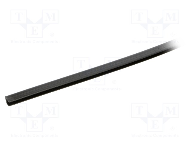 Hole and edge shield; polyetylene; L: 30.5m; black; H: 5.6mm