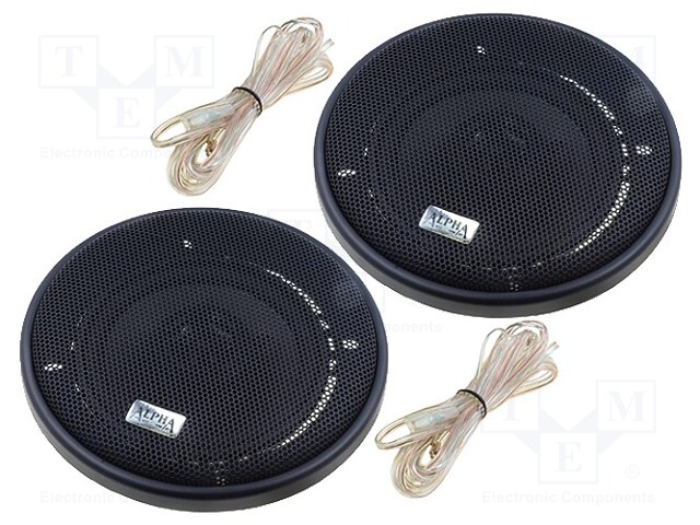 Car loudspeakers; two-way; 100mm; 60W; 90÷17000Hz; 2 loudspeakers