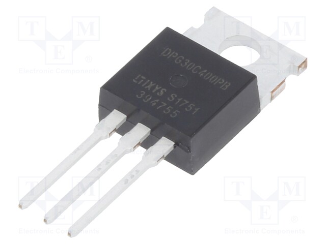 Diode: rectifying; THT; 400V; 2x15A; Package: tube; TO220AB; 45ns