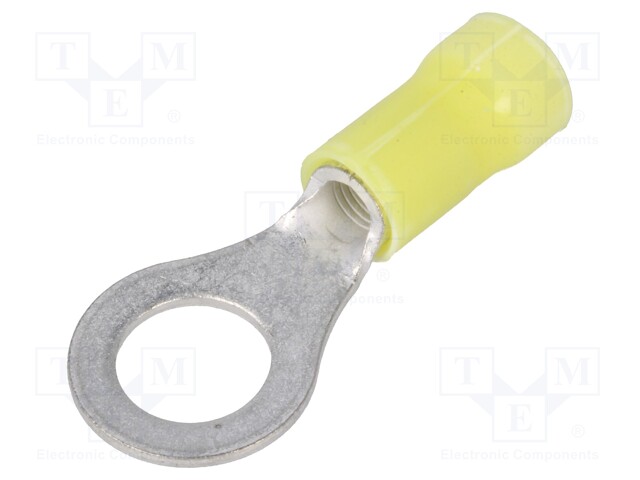 Ring terminal; M8; Ø: 8.4mm; 3÷6mm2; crimped; for cable; insulated